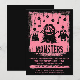 Invitación anual de la fiesta de disfraces de Hall