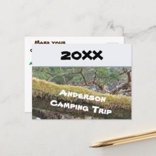 Invitación anual de vacaciones en camping familiar