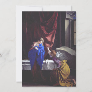 Invitación Anunciación a la Santísima Virgen María por Orazio