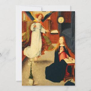 Invitación Anunciación de la Virgen María por Gerard David