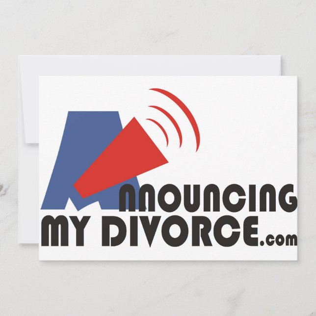 Invitación Anunciando mis invitaciones/Invitaciones de divorc (Anverso)
