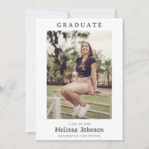 Invitación Anuncios de graduación de foto de Personalizado mi