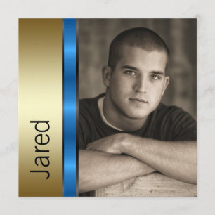 Invitación Anuncios de graduación de fotos de los niños con e