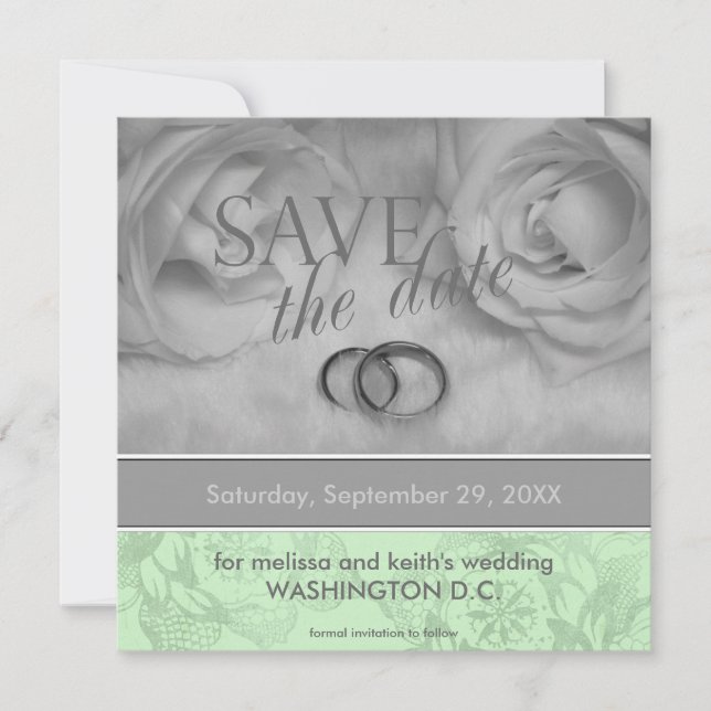 Invitación Anuncios de Guardar la Fecha (Anverso)