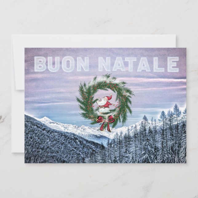 Invitación * AP20 BUON NATALE Italian Language Christmas (Anverso)