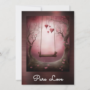 Invitación *~* AP51 Corazones de remo románticos Valentine Se