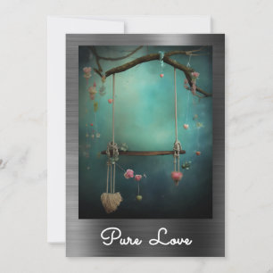 Invitación *~* AP51 Corazones de remo románticos Valentine Se