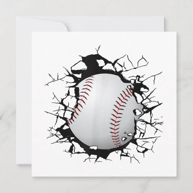 Invitación Aparato de béisbol - Béisbol (Anverso)