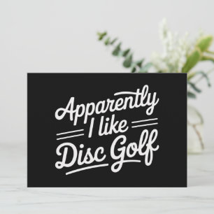 Invitación Aparentemente Me Gusta El Golf De Disco Amante Del