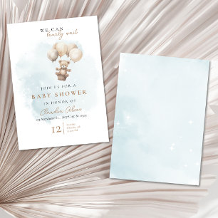 Invitación Apenas Esperamos Baby Shower Neutral