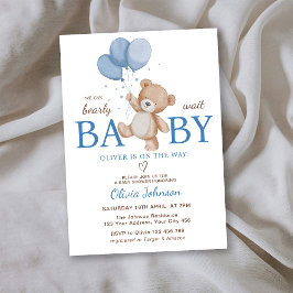 Invitación Apenas Podemos Esperar Baby Shower