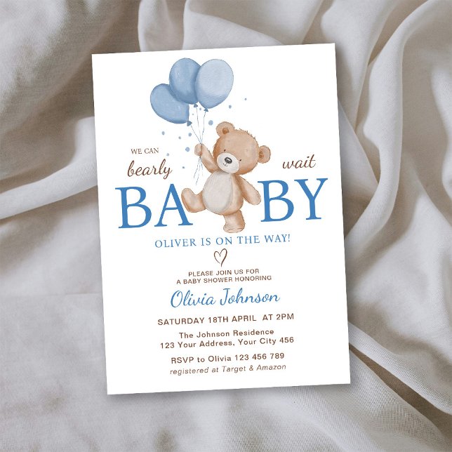 Invitación Apenas Podemos Esperar Baby Shower (Subido por el creador)