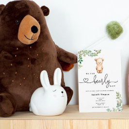 Invitación Apenas podemos esperar baby shower