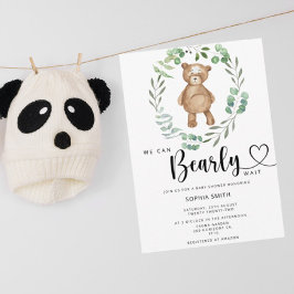 Invitación Apenas podemos esperar baby shower