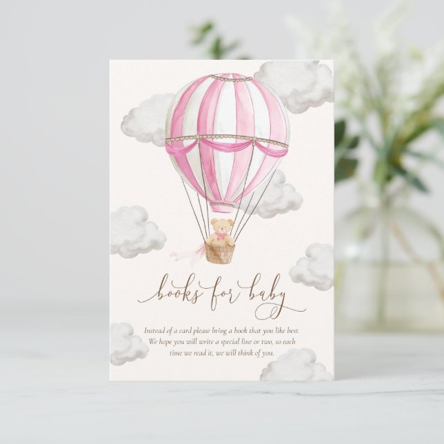 Invitación Apenas Podemos Esperar Libros de Ositos de Peluche (Anverso de pie)