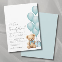 Apenas Podemos Esperar Osito Azul Baby Shower
