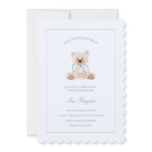 Apenas Podemos Esperar Oso de Peluche Azul Fiesta