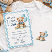 Apenas Podemos Esperar Oso de Peluche Azul Niño Sh
