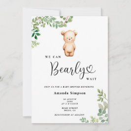 Invitación Apenas podemos esperar shower de bebé