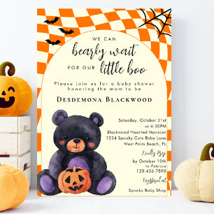 Invitación Apenas Puede Esperar Pequeño Boo Fiesta de Bebé de