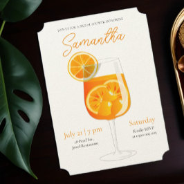 Invitación Aperol Spritz Bridal Shower