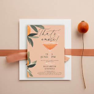 Invitación Aperol Spritz Citrus Moderno Amore Bridal Shower