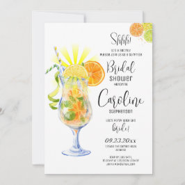 Invitación Aperol Spritz Cocktail Italian Style Bridal Shower
