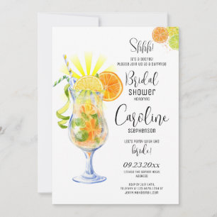 Invitación Aperol Spritz Cocktail Italian Style Bridal Shower