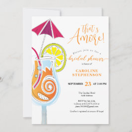 Invitación Aperol Spritz Cocktail Simple Script Bridal Shower