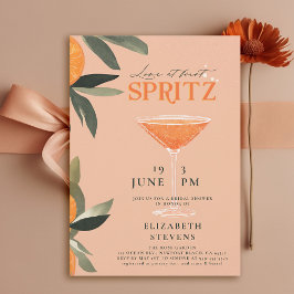 Invitación Aperol Spritz Love Citrus Brunch Bridal Shower