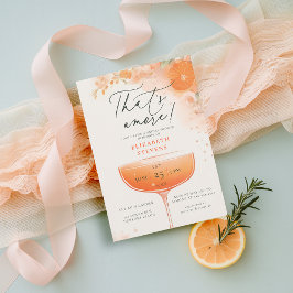 Invitación Aperol Spritz Naranja Cocktail Amore Bridal Shower