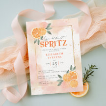 Aperol Spritz Naranjas Citrus Frame Bridal