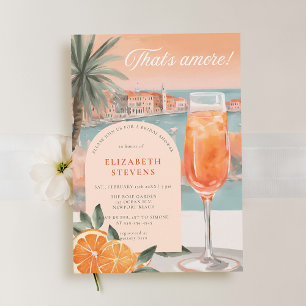 Invitación Aperol Spritz Venecia Moda de verano ducha de novi