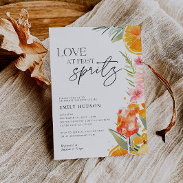 Invitación Aperol Spritz Watercolor Bridal Shower