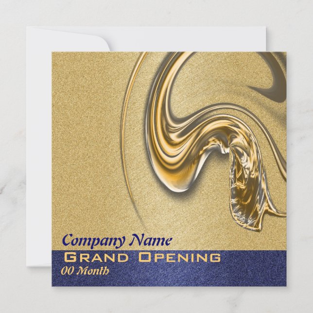 Invitación Apertura comercial, lanzamiento, función, fiesta (Anverso)