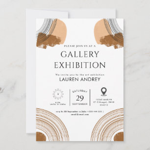 Invitación Apertura de galería de arte