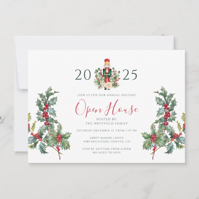 Invitación Apertura de la casa de los navidades (Anverso)