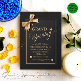 Invitación Apertura de la Gran Apertura Negra de la Cinta Dor