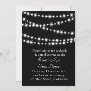 Invitación Apertura de luces de tortuga negras