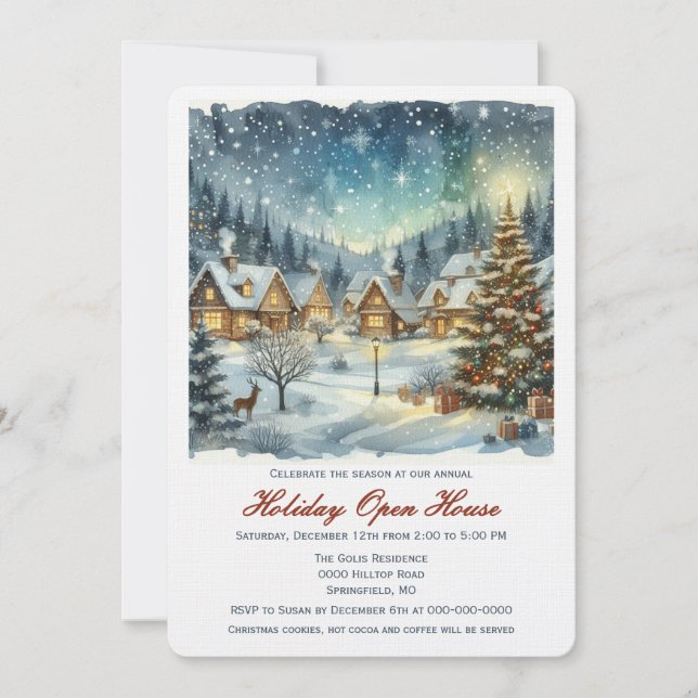 Invitación Apertura de Navidades de Winter Wonderland (Anverso)