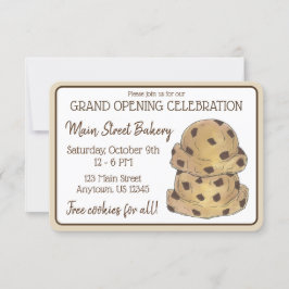 Invitación Apertura del local de Masa para Galletas con Chisp