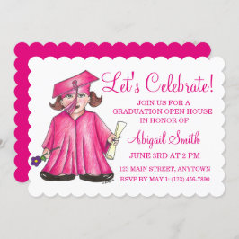 Invitación Apertura del partido de graduación escolar Rosa Ca