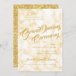 Invitación Apertura formal de Gold Marble Corporate 