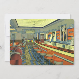 Invitación Apertura suave de Retro Diner o Restaurante