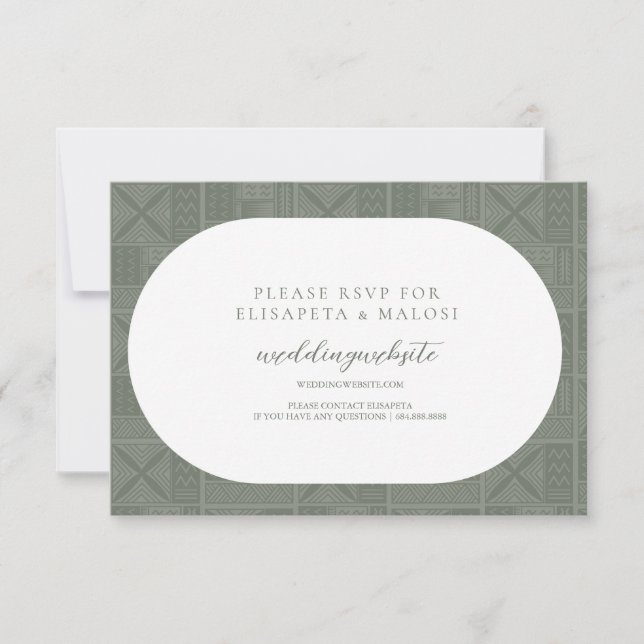 Invitación Apia Wedding RSVP (Anverso)