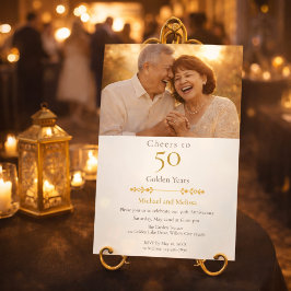 Invitación Aplausos románticos a 50 años dorados