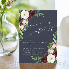 Invitación Aplazamiento del Boda Romance a medianoche