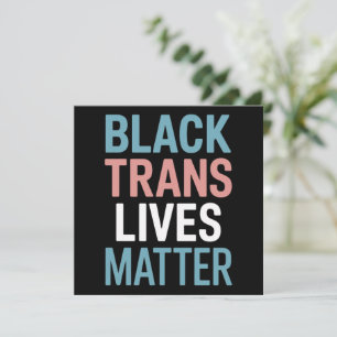 Invitación Apoyo a personas trans negras LGBTQ Vidas Importan