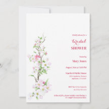 Apple Blossom Full Personalizable Bridal Shower