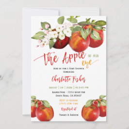 Invitación Apple de nuestro Eye Baby Shower